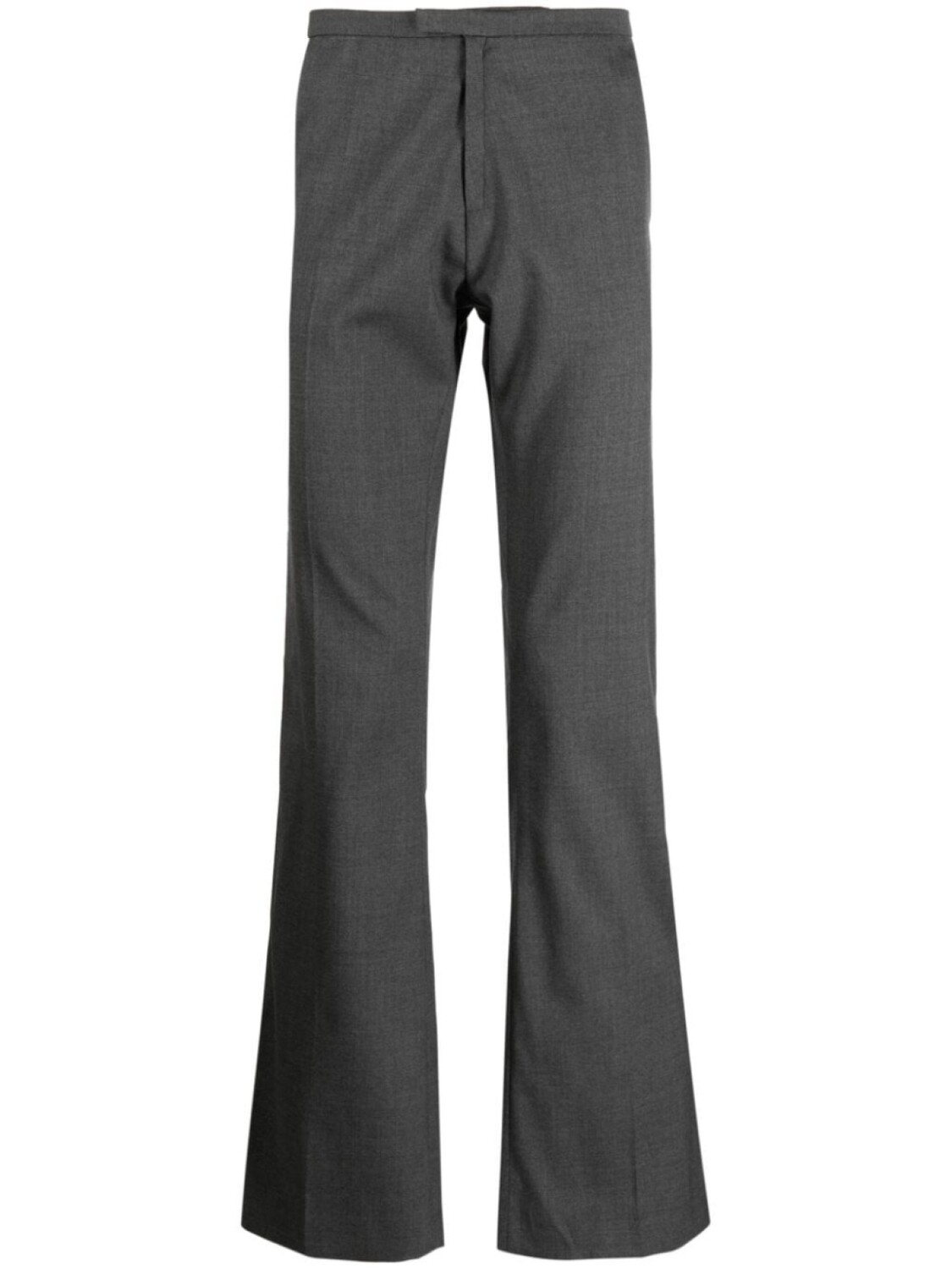 

Courrèges брюки bootcut с вышитым логотипом, серый
