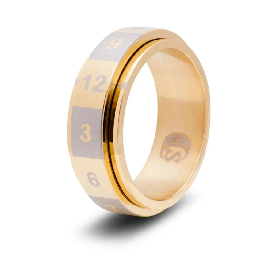 

Кольцо для игры в кости — золото, размер 11 (d12), Dice Rings - d12