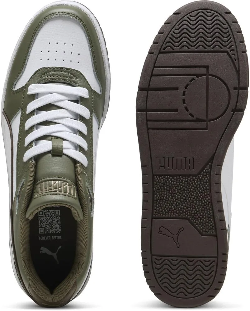 Кроссовки RBD Game Low Track Shoe Puma, белый/зеленый/шоколадный — фото 4