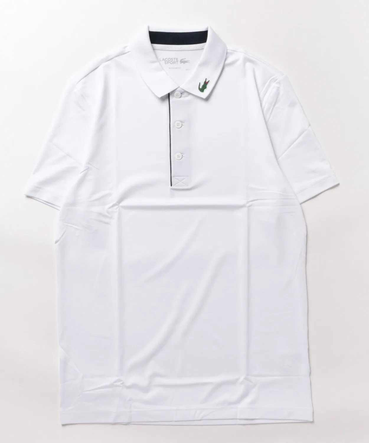 Гольф-поло Lacoste с логотипом, белый