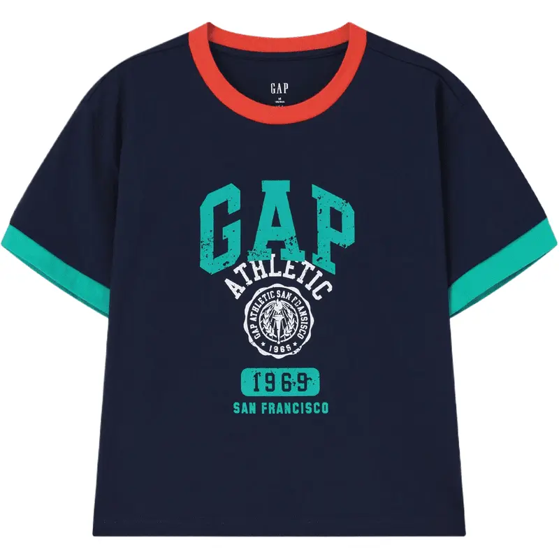 

Футболка Women's Crew Neck Moderate Straight Fit GAP, marine синий