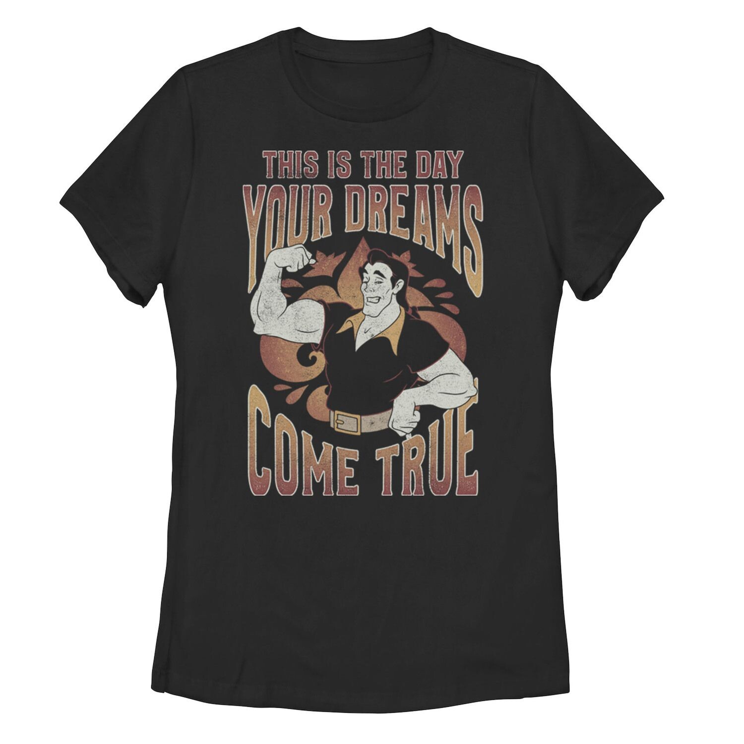 

Футболка Disney Villains Gaston для юниоров «День, когда твои мечты сбываются» Licensed Character, черный