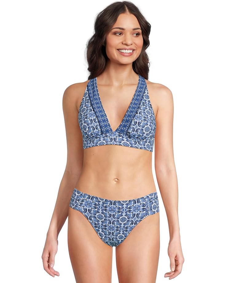 

Пляжный топ Tommy Bahama Terrazzo Tile Reversible X- Back Top, цвет Palace Blue Rev