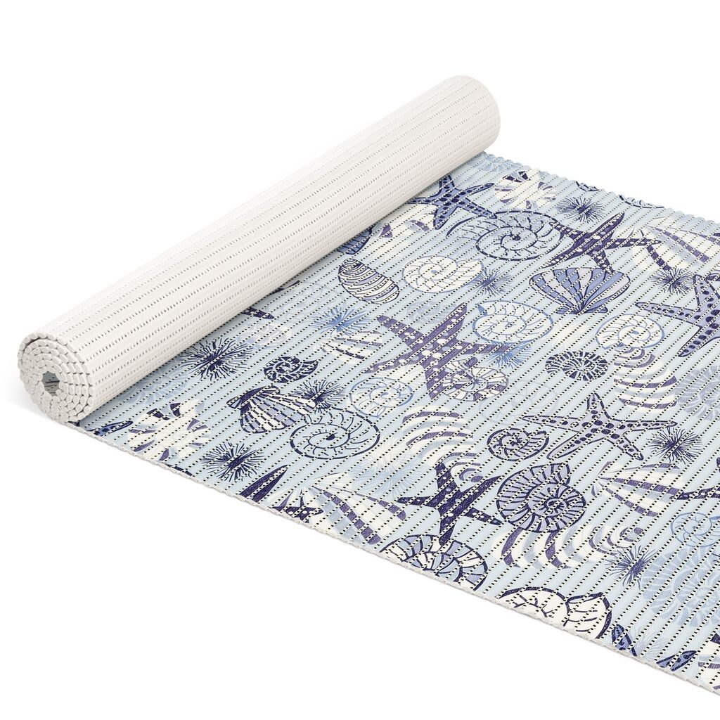 

Коврик для ванной, мягкий пенопласт, противоскользящий коврик, мягкий коврик из пенопласта, коврик для ванной, релаксация, морская звезда, коврик для ванной, синий, ширина 65 см, длина 200 см Roman Yakovlev Handelshaus ANRO