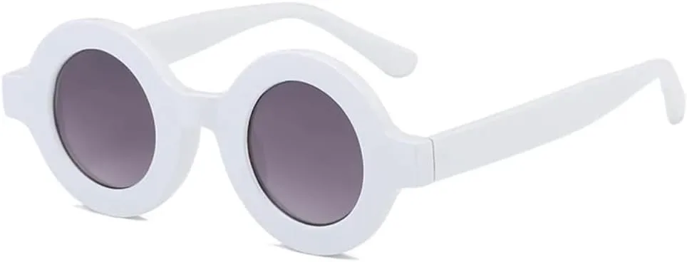 

Модные круглые женские солнцезащитные очки в винтажном стиле цвета шампанского, трендовые мужские солнцезащитные очки с градиентом UV400 UUPTTPL, White Gray Gradient