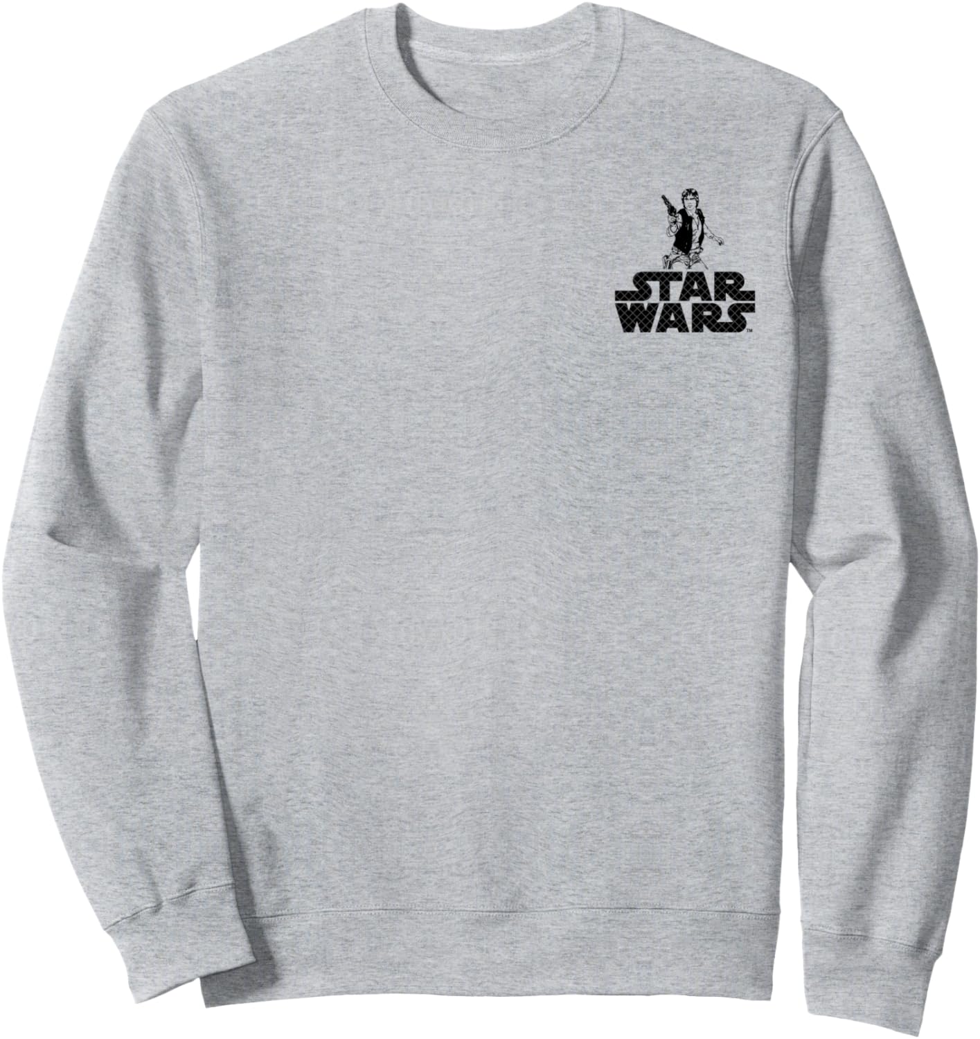 

Толстовка с карманным логотипом Хана Соло из «Звездных войн» Star Wars, серый