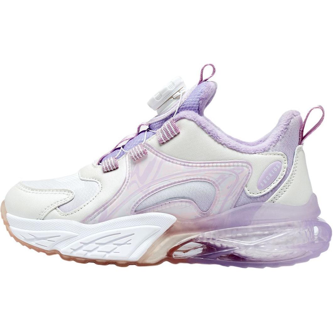 

Противоскользящие и износостойкие теплые низкие детские повседневные кроссовки Abc Kids, светлый фиолетовый/экрю