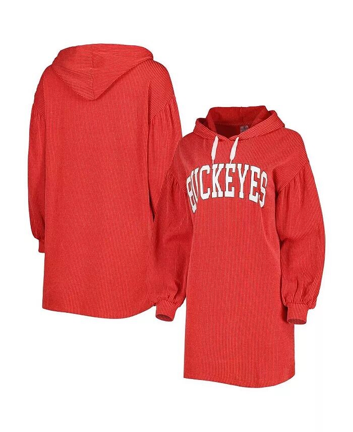 

Женское винтажное платье три-смесового цвета Scarlet Ohio State Buckeyes Game Winner Gameday Couture
