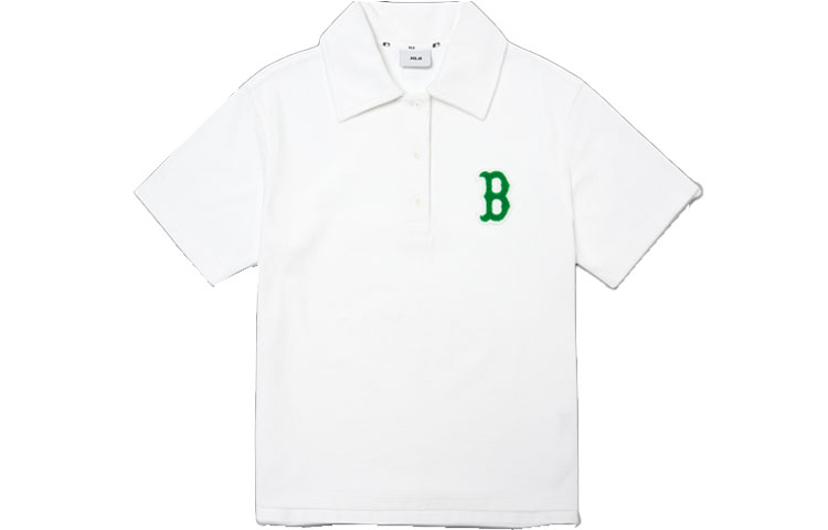 

MLB Женская белая рубашка-поло Boston Red Sox