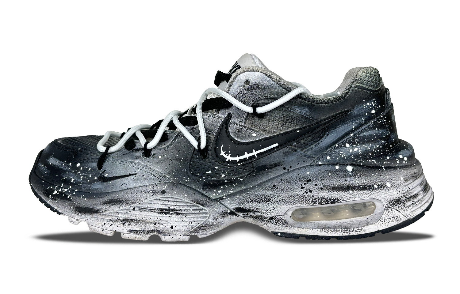 

Nike Женские кроссовки для беска Air Max Fusion с технологией Cushioning, противоскользящие и износостойкие, низкие, черно-белые