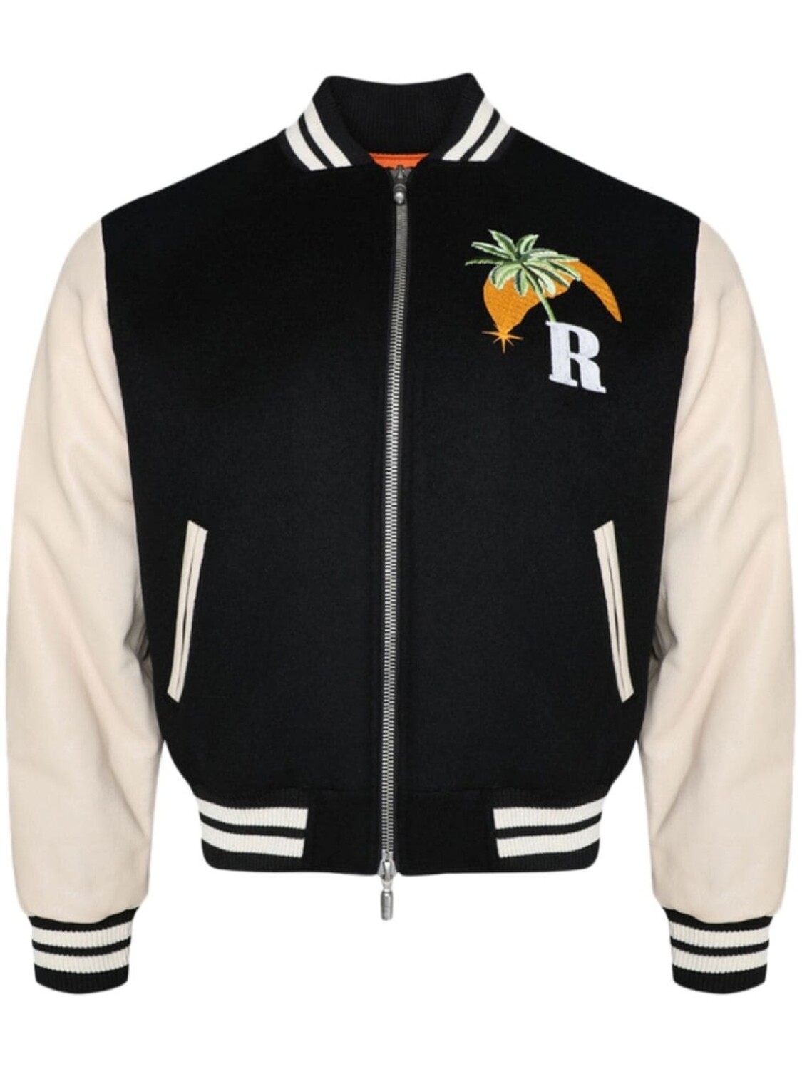 

Бомбер с вышитым логотипом RHUDE, черный