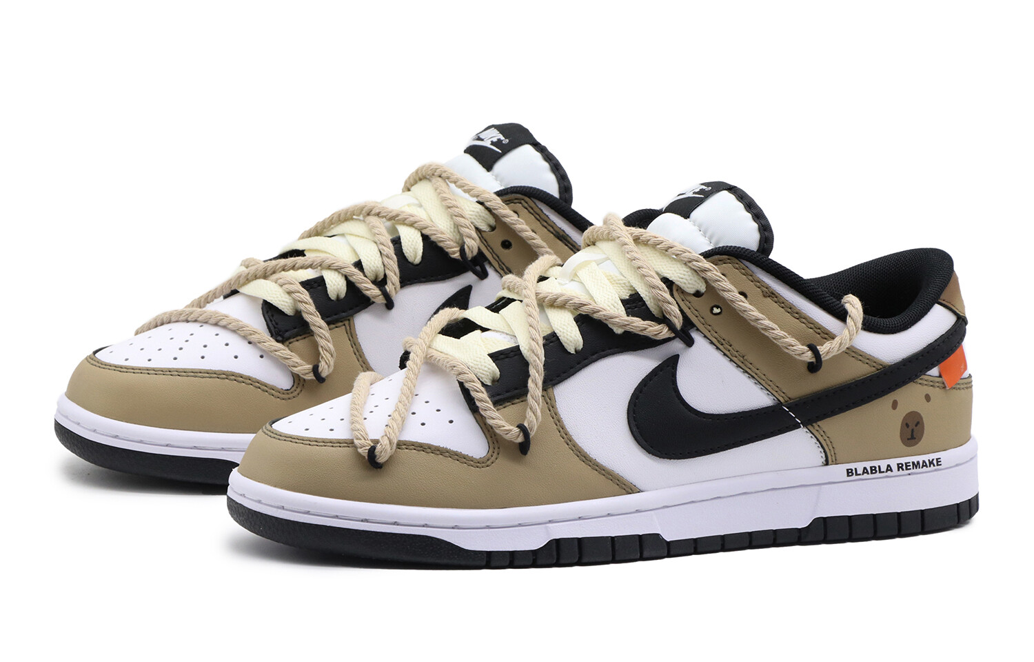 

Кроссовки Nike Dunk Skateboard Shoes Women's Low-Top Black Brown