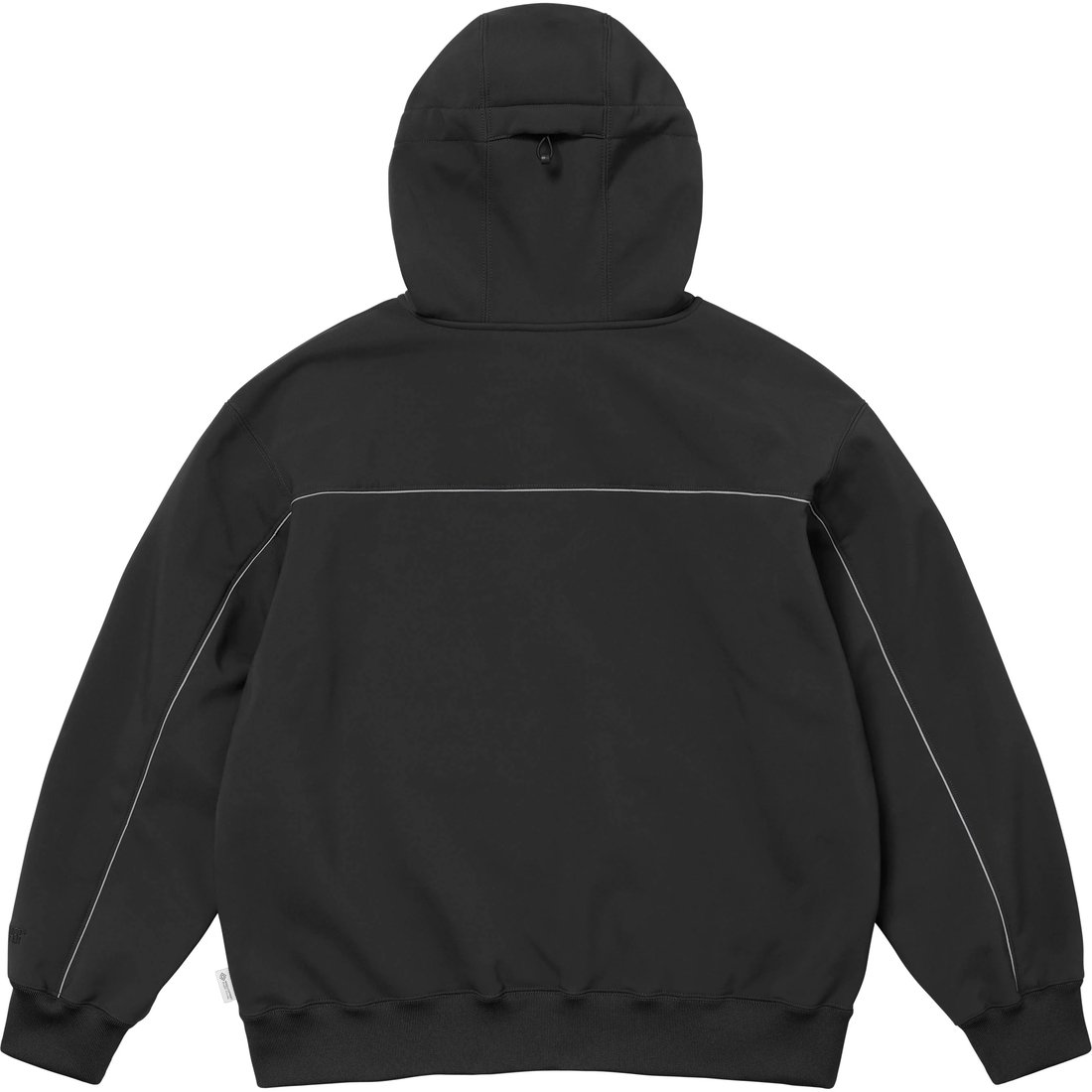Ветрозащитная худи с молнией FW24 Supreme, черный — фото 4