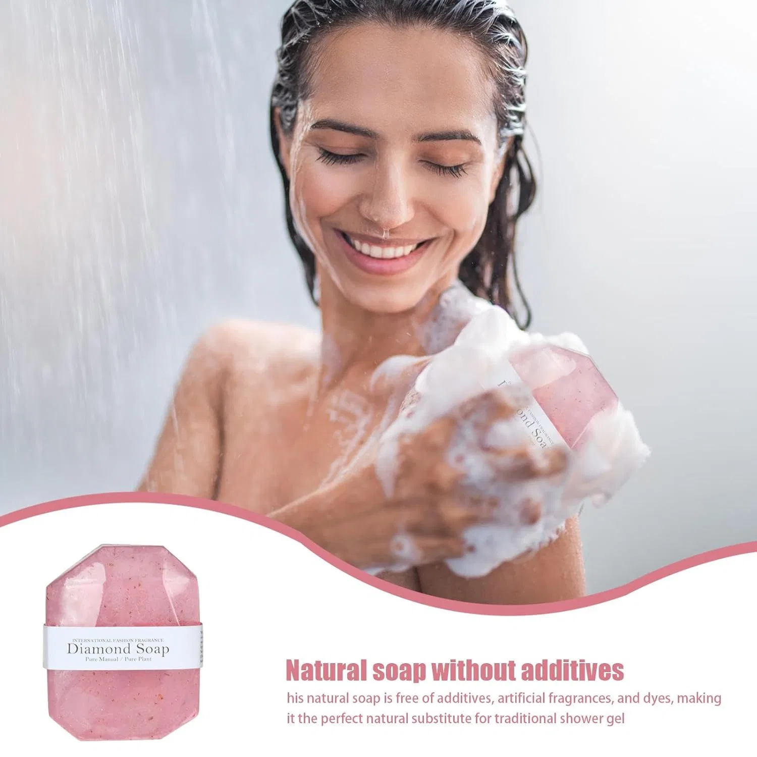 Натуральное увлажняющее мыло ручной работы Gemstone Soap, 100 г Generisch — фото 4