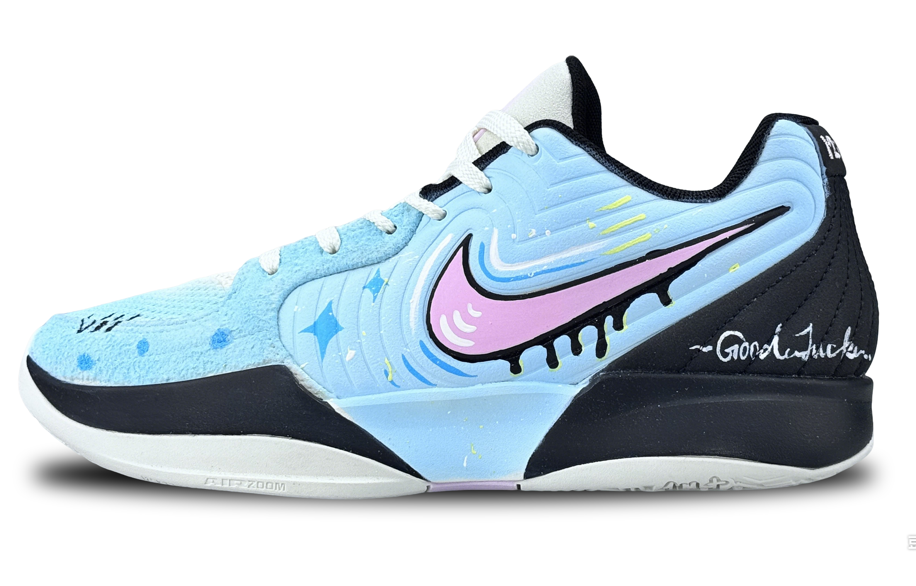 

Nike Баскетбольные кроссовки Ja Morant 2 с низкой амортизацией, износостойкие, мужские, сине-зеленые