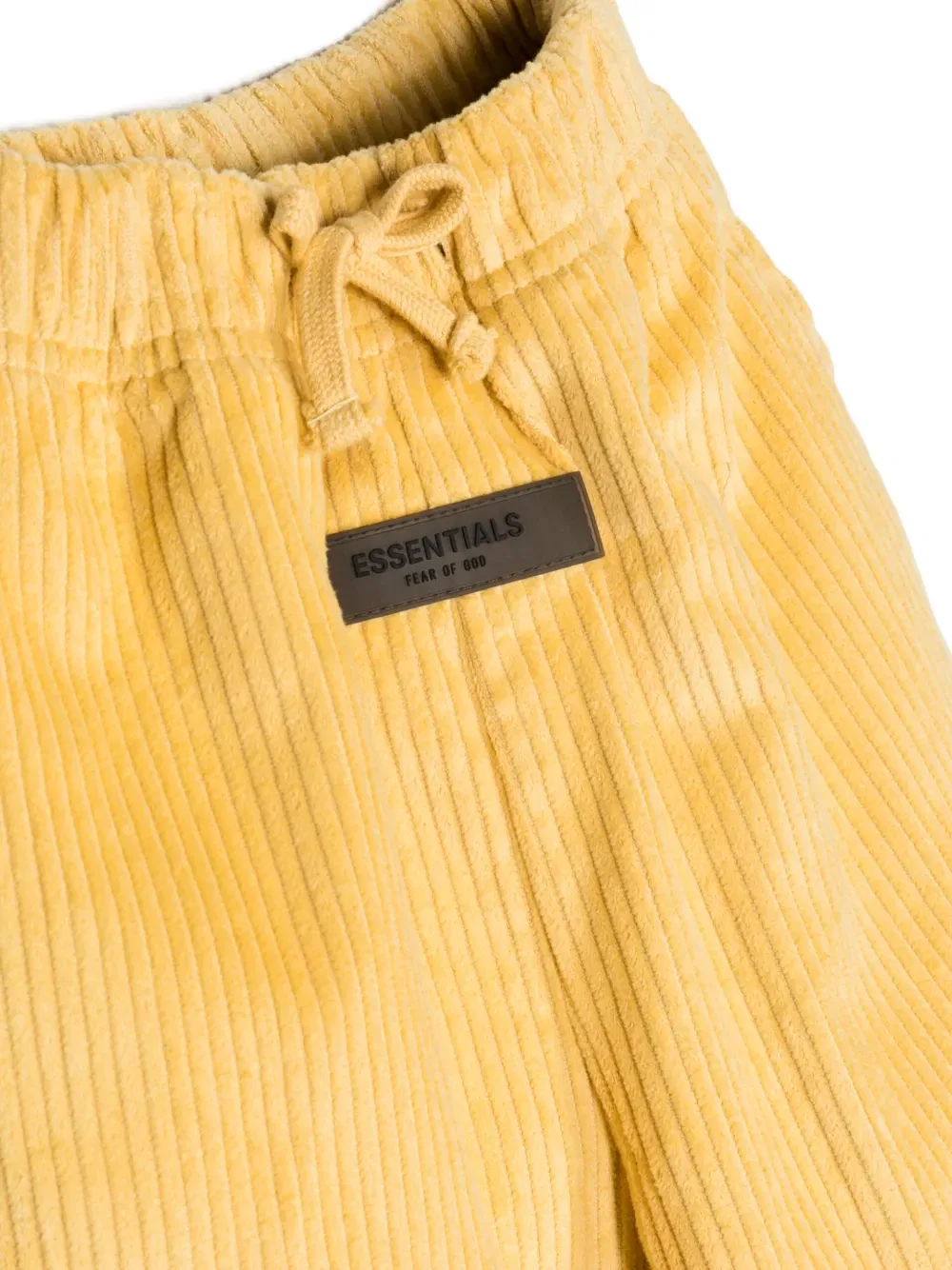 Прямые вельветовые брюки Fear Of God Essentials Kids, желтый — фото 3