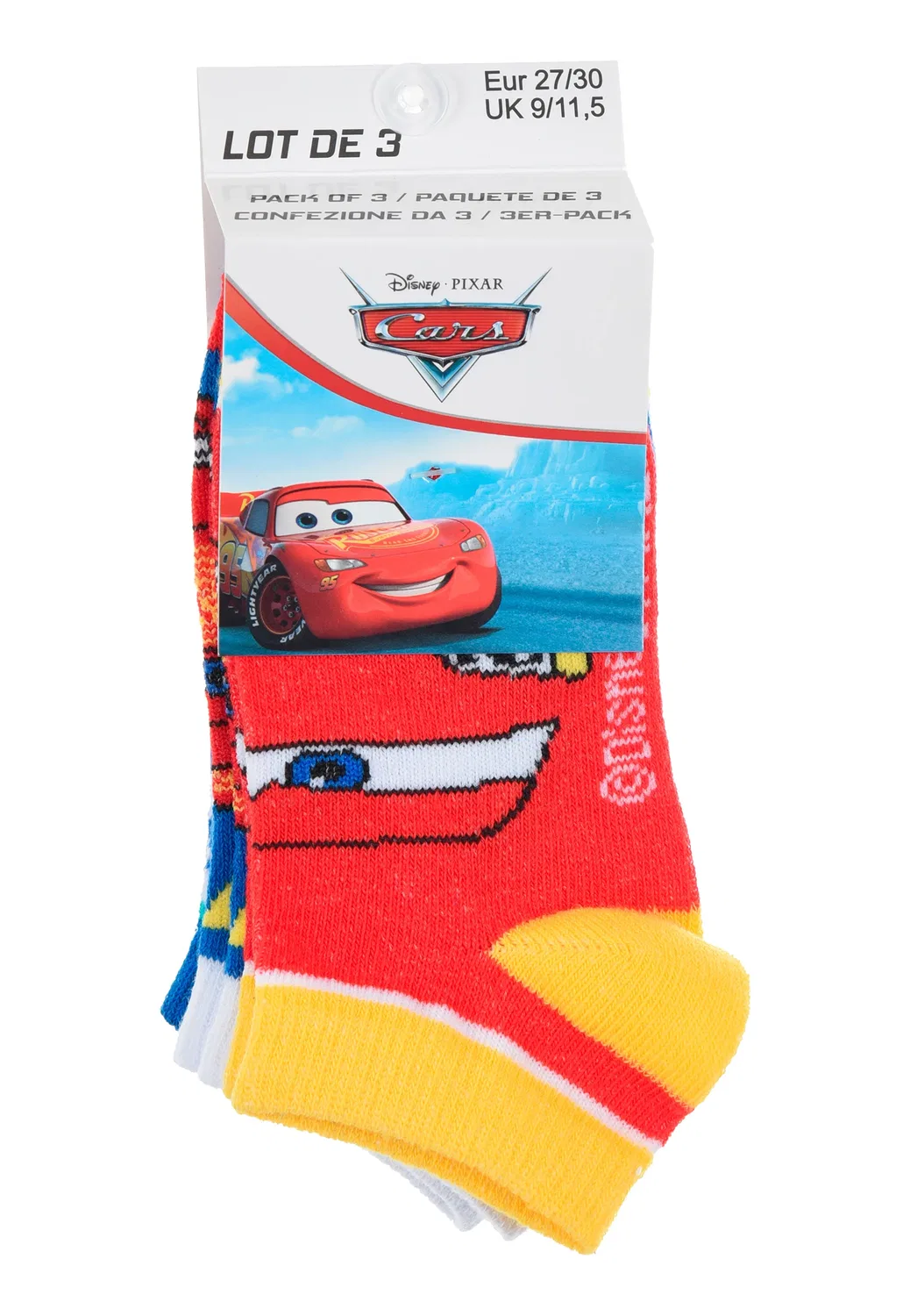 Носки Disney Cars, Lightning McQueen, разноцветный — фото 2