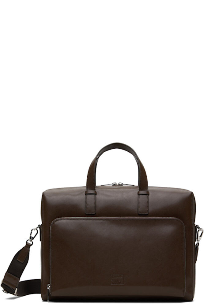 

Коричневый кожаный портфель-книжка Paul Smith