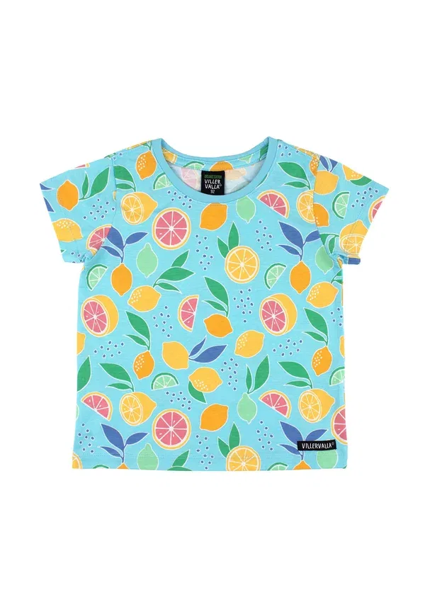 Футболка с принтом Villervalla 0143mna print t-shirt, лимонный бриз