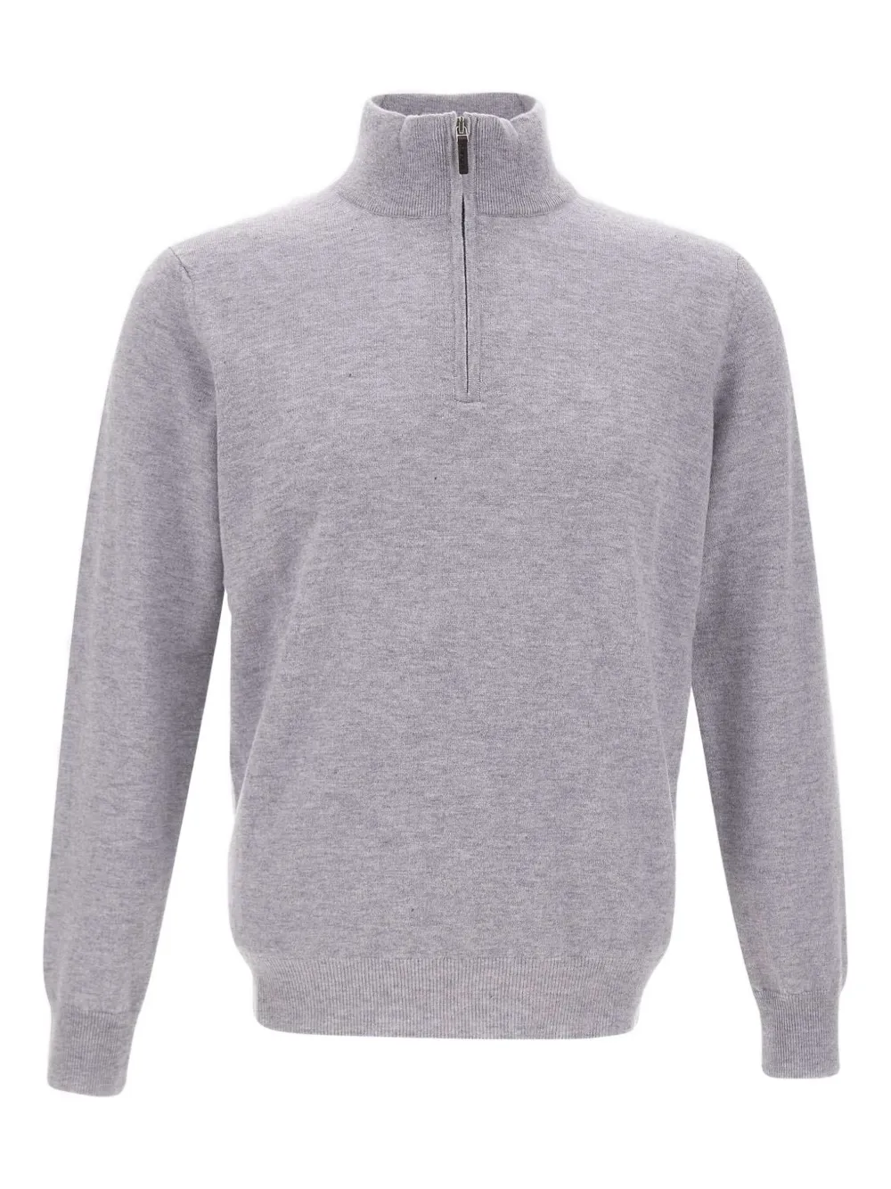 

Свитер с высоким воротом на полу-молнии Kangra, серый