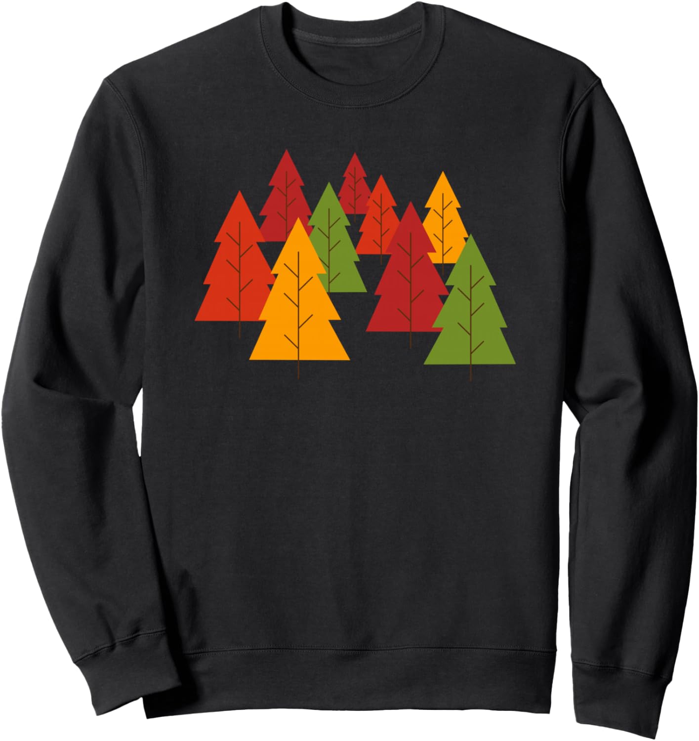 

Милая толстовка с изображением осенних листьев, меняющих цвет Fall Leaves Color Change Graphic Clothing, черный