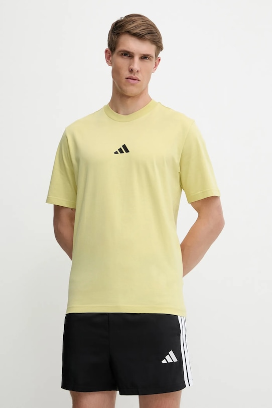 

Хлопковая футболка Essential Adidas, желтый