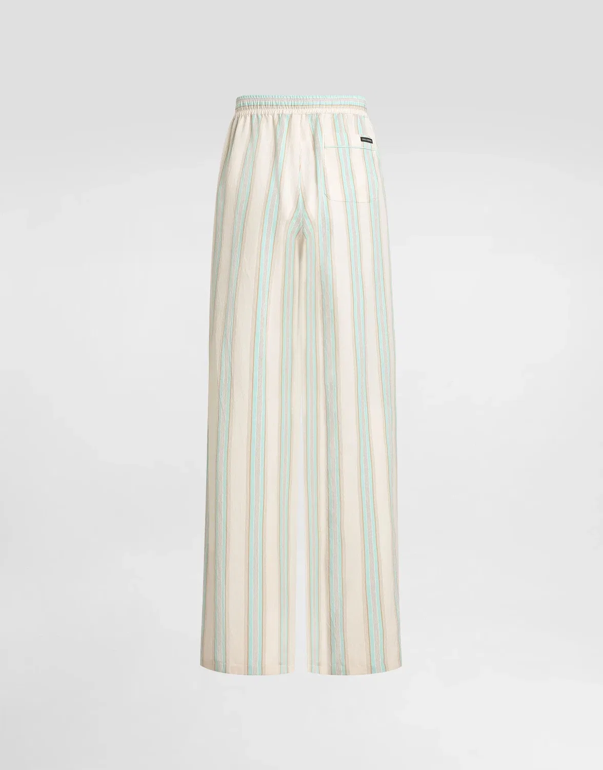 Брюки Striped canvas vanity DOLCE & GABBANA, бежевый — фото 2