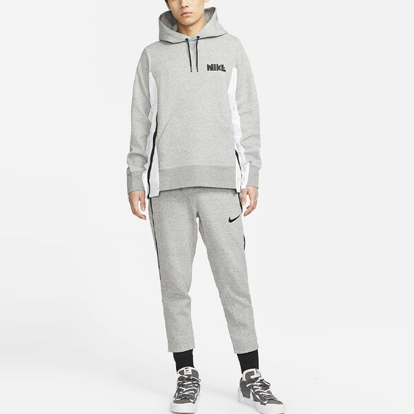 Штаны x sacai knit bundle foots спортивные штаны брюки джоггеры азиатские размеры Nike, серый — фото 3