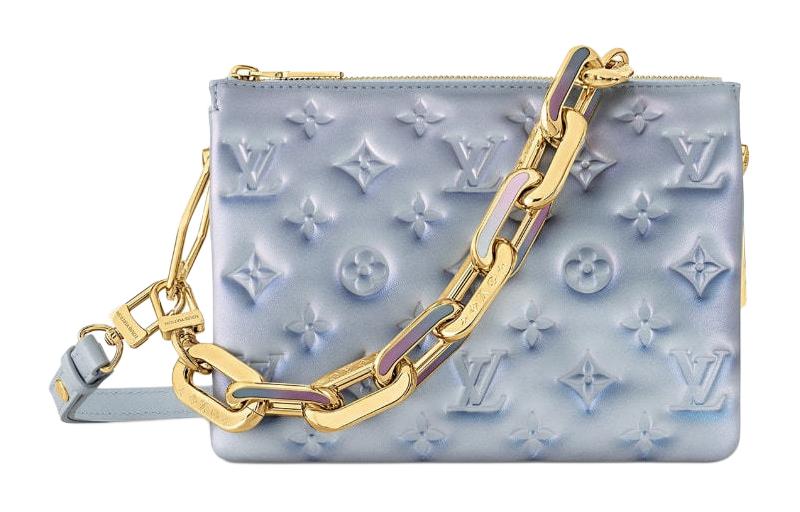 

Louis Vuitton Кожаная сумка Coussin, наплечная сумка, сумка через плечо, маленькая женская, фиолетовая