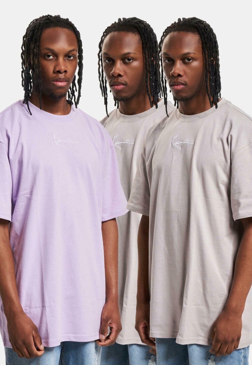 

Базовая футболка Small Signature 3 Pack Essential Tee Karl Kani, сирень