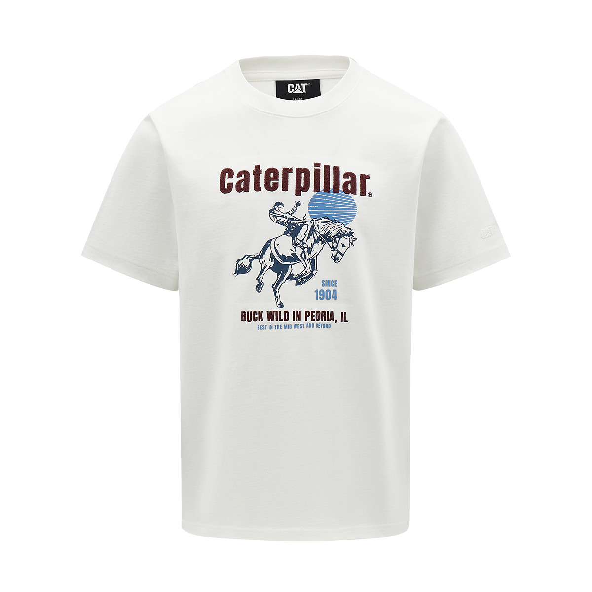 

Футболка мужская Crew Neck CAT, белый