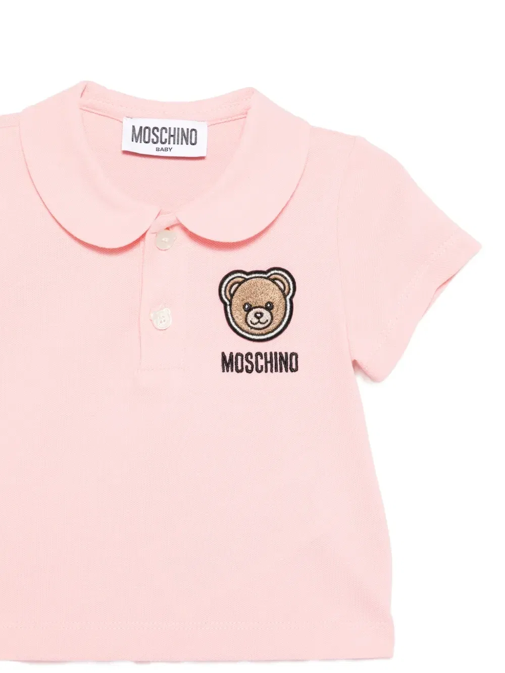 Комплект из топа и юбки с аппликацией Moschino Kids, розовый — фото 3