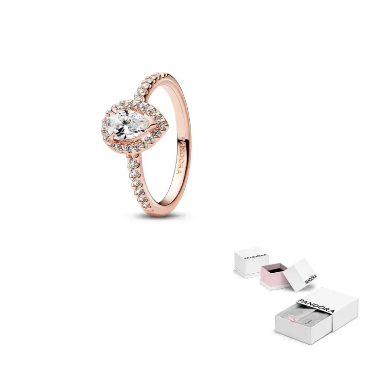 

Pandora Синтетическая бижутерия Cubic Zirconia кольца женские Rose Gold