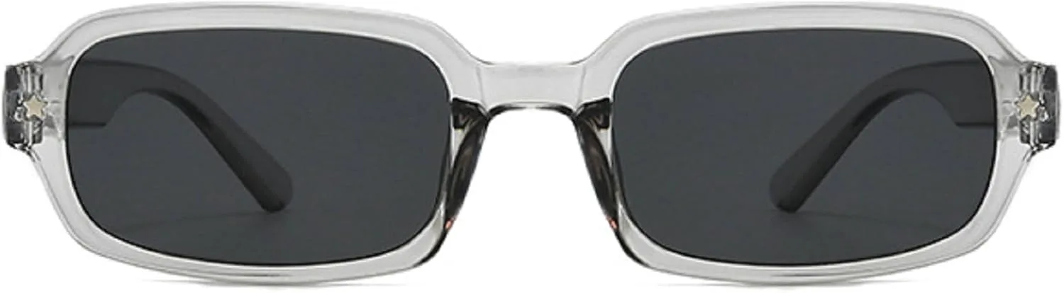 

Солнцезащитные очки прямоугольной формы для женщин, в стиле 90-х, винтажные, маленькие, модные, узкие, женские, с защитой от УФ-излучения UV400 mincl, C9