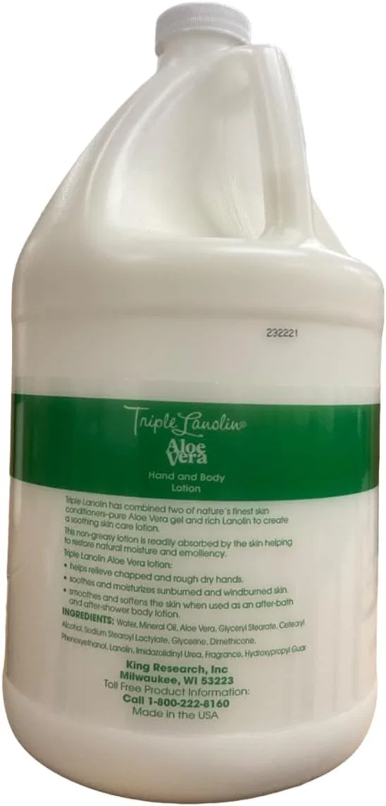 Лосьон увлажняющий Triple Lanolin Aloe Vera 3,78 л — фото 2
