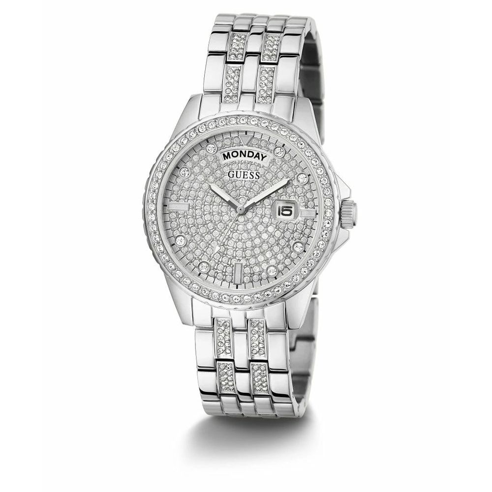 

Часы из серой нержавеющей стали GUESS