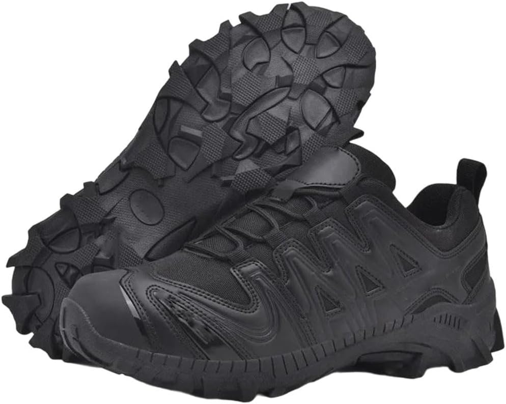 

Мужские ботинки с нескользящей подошвой, дышащие, для мотоцикла Generic, черный