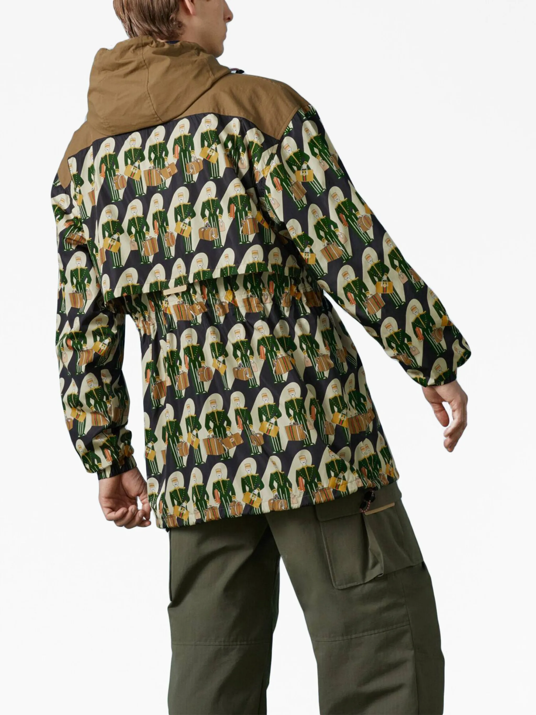 Куртка Porter Gucci с принтом, черная — фото 4