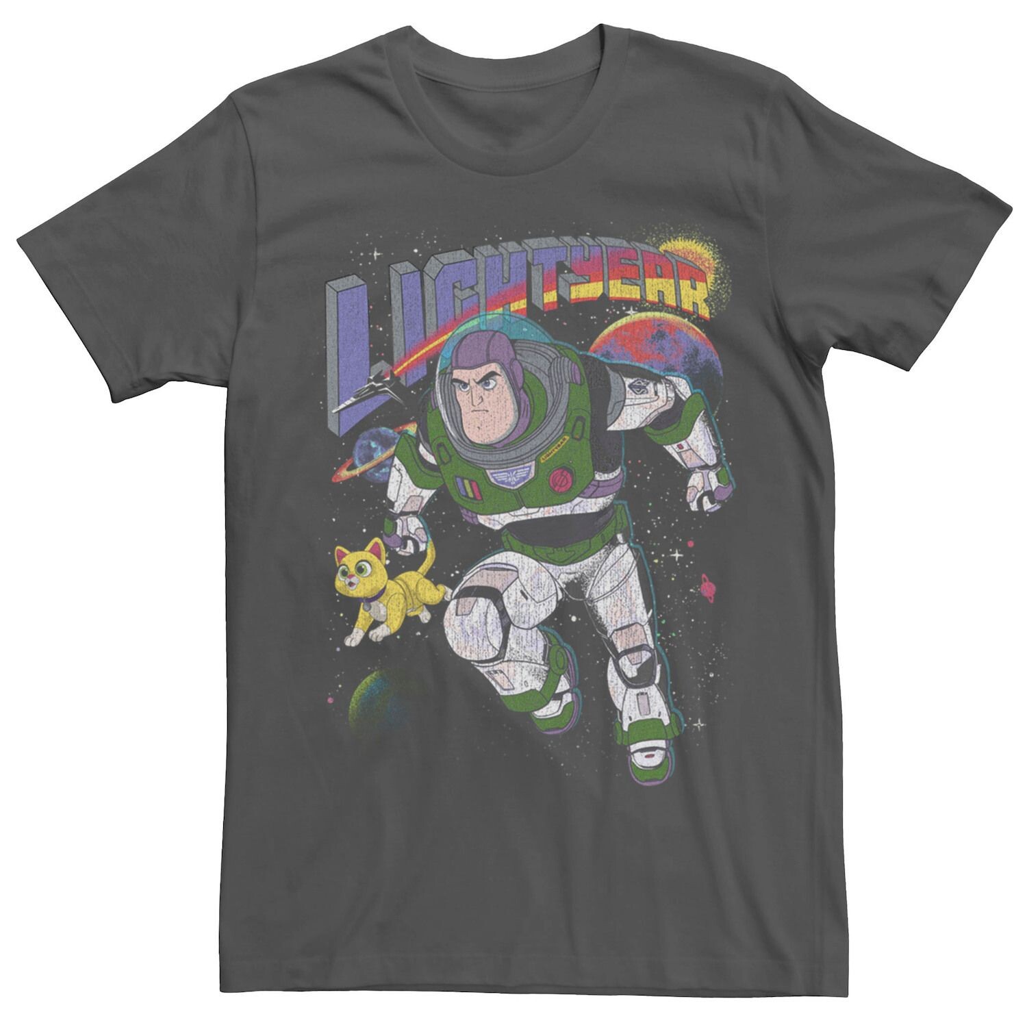 

Мужская футболка Disney/Pixar Lightyear Buzz Space Ranger и Sox ​​Companion Robot Licensed Character