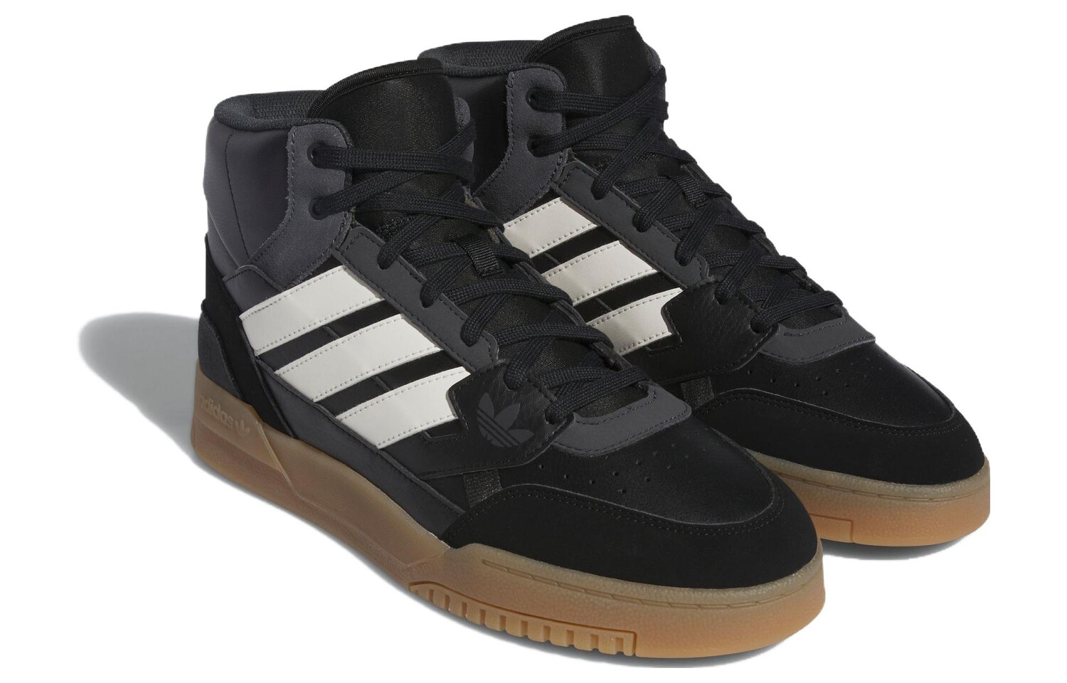 Кроссовки для скейтбординга adidas originals Drop Step унисекс, Черно-белый — фото 3