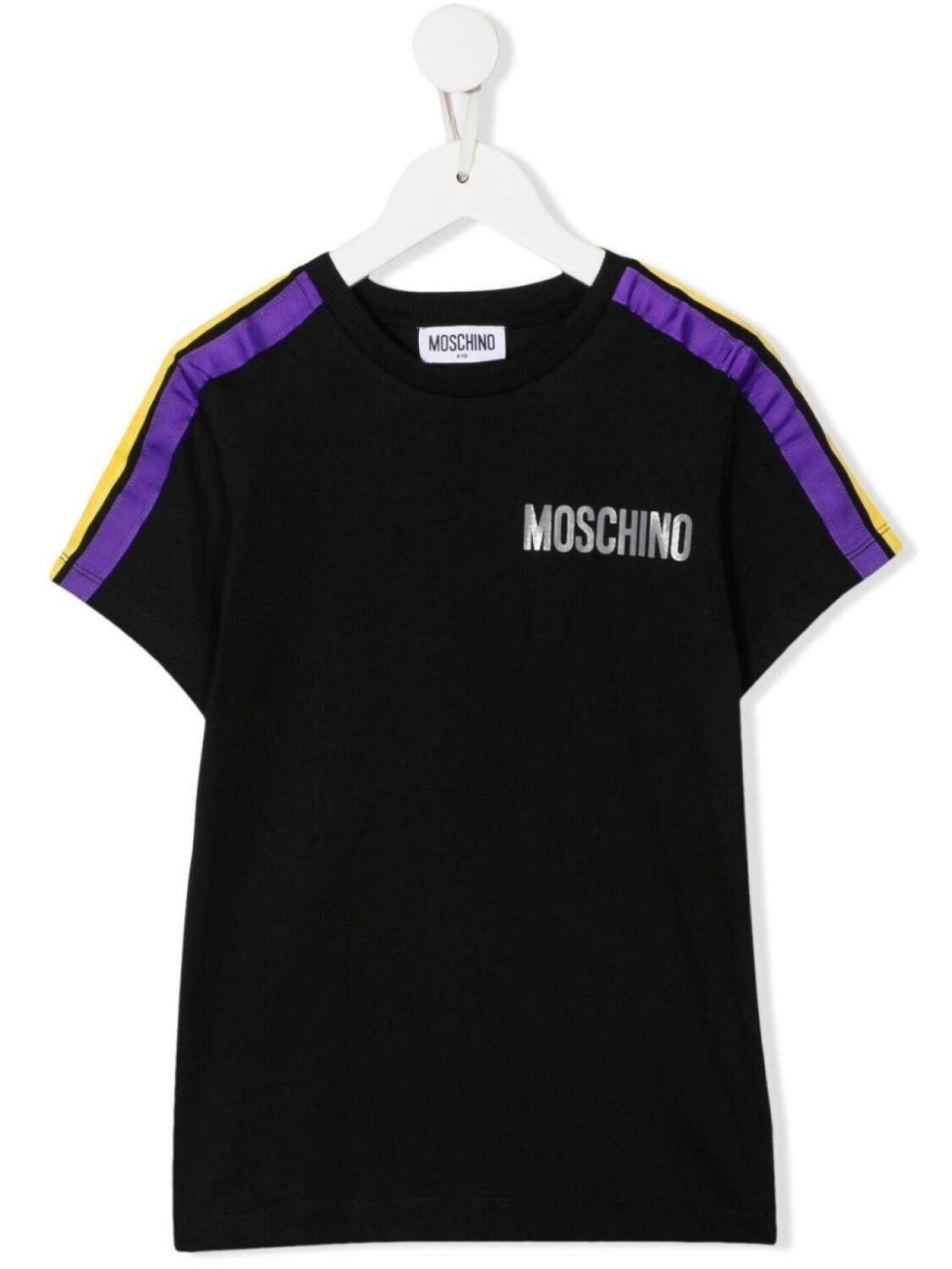 

Футболка с логотипом Moschino Kids, черный