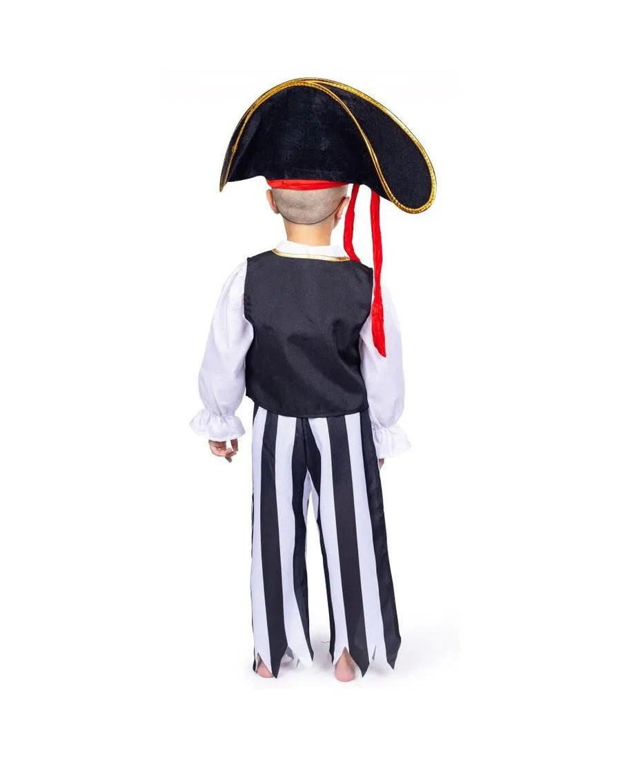 Пиратский костюм для мальчика - для малышей и девочек Dress Up America, черный — фото 2