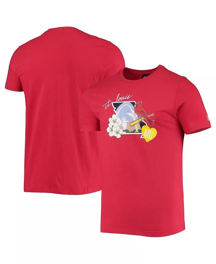 

Мужская красная футболка St. Louis Cardinals City Cluster New Era
