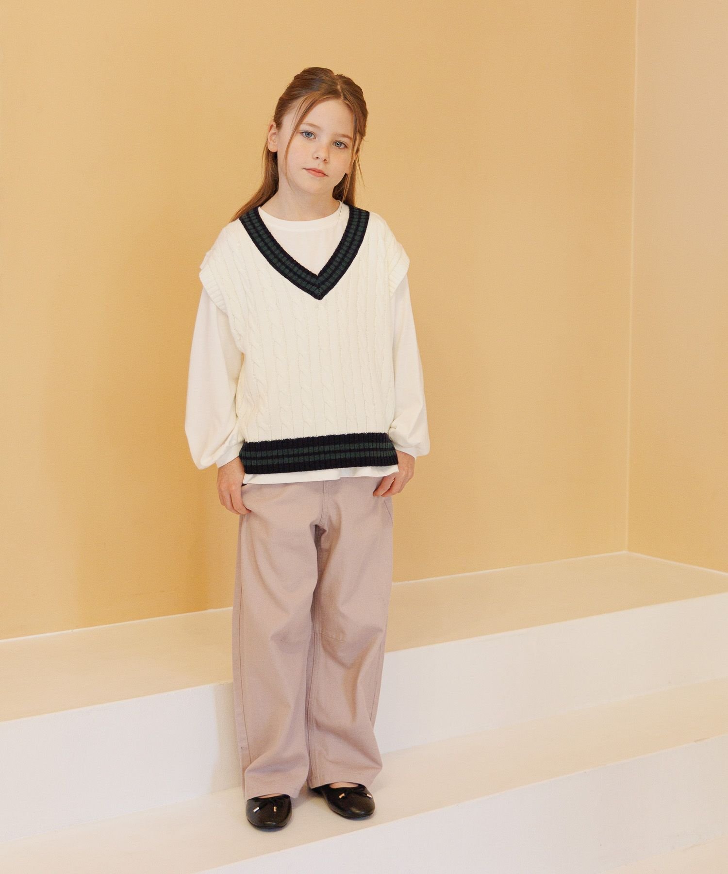 Брюки Barrel Easy Pants/Детские/629875 Global Work, Twill Beige 52 — фото 3