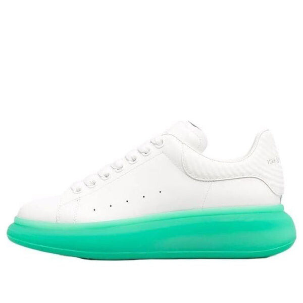 

Кроссовки oversized sneakers 'white green' Alexander Mcqueen, зеленый