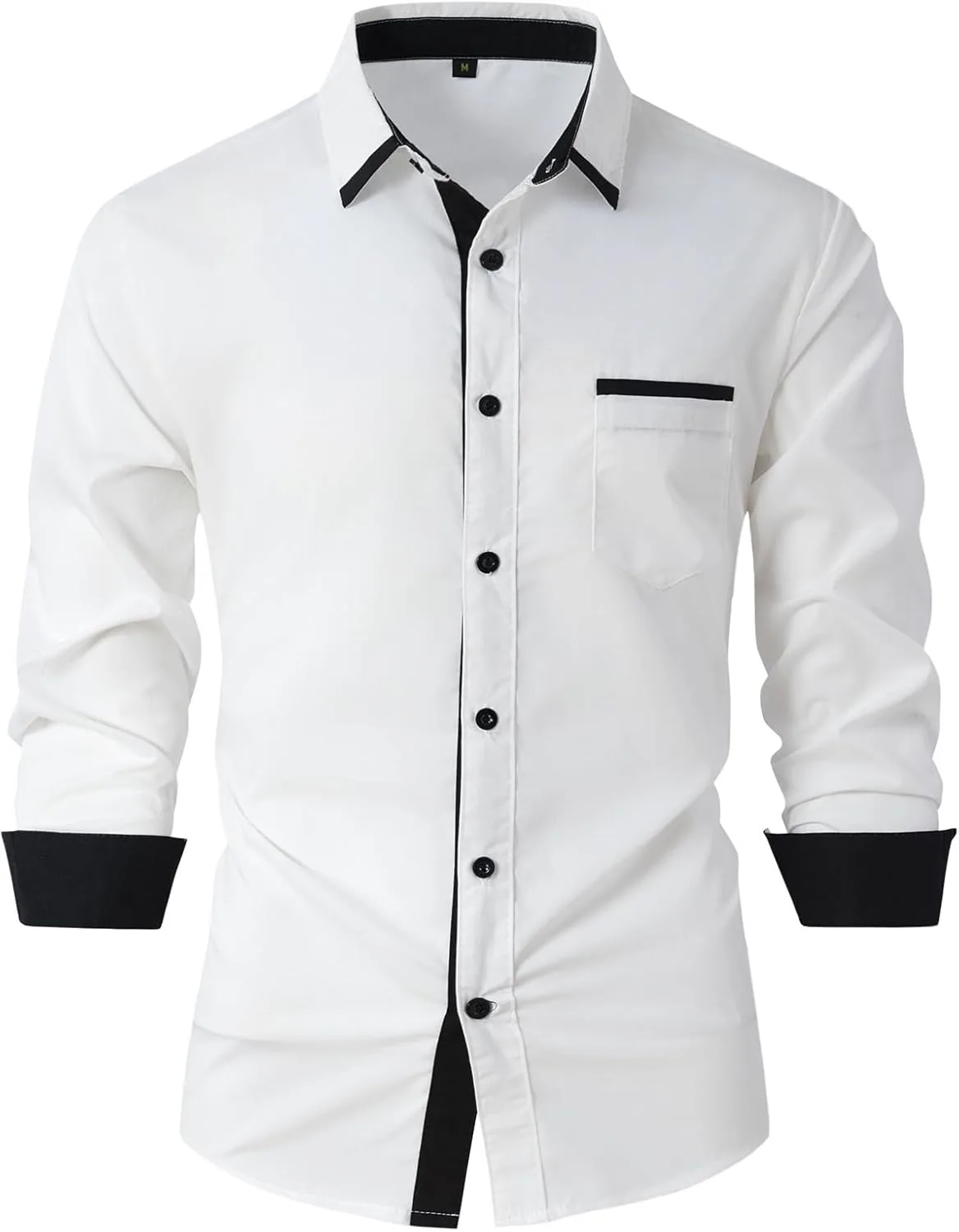 

Мужская рубашка с длинным рукавом Stretch, Wrinkle-Free, Business Casual Kenhansion