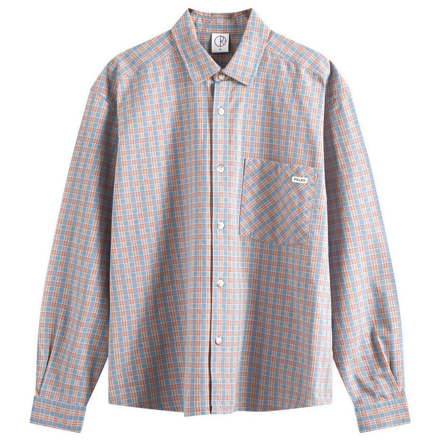 

Рубашка Polar Skate Co. Mitchell Check Shirt, цвет Blue & Rust