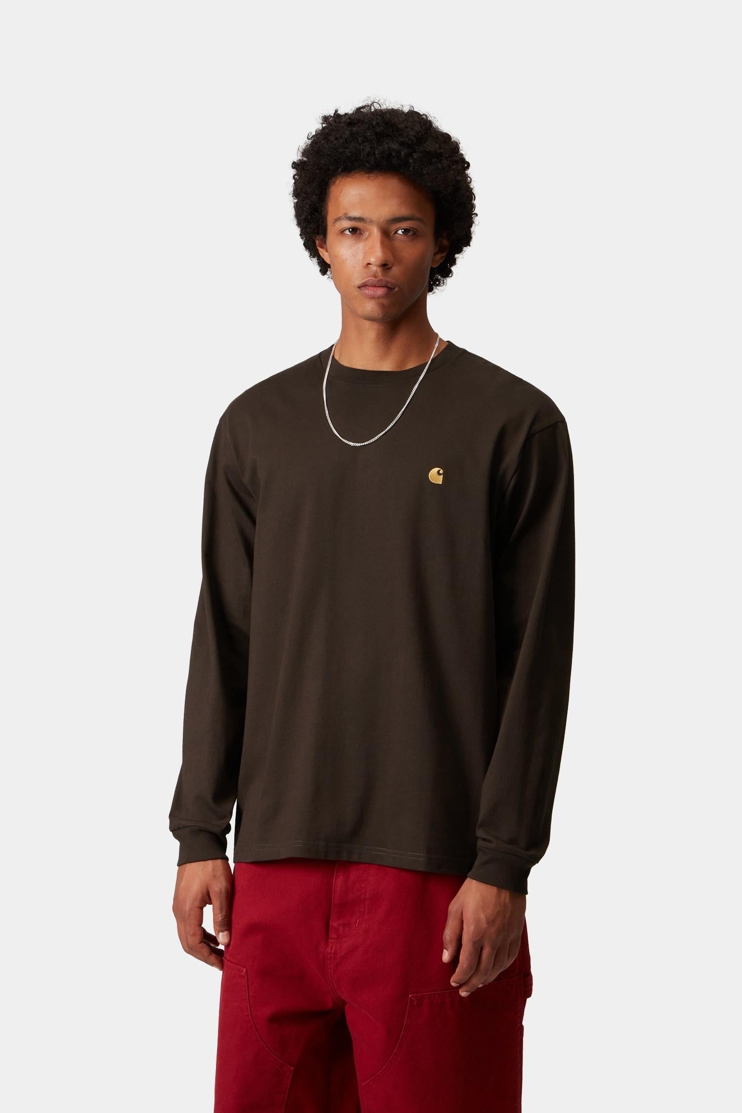 

Лонгслив Chase Carhartt, коричневый