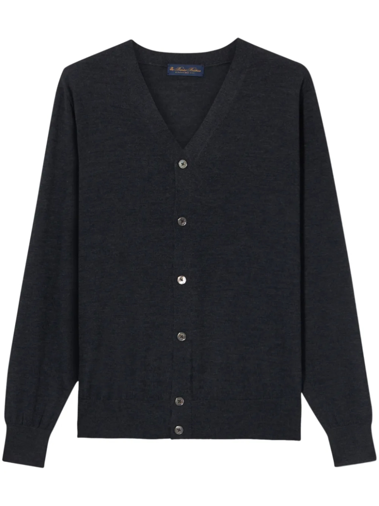 

Кардиган из шерсти мериноса Brooks Brothers, серый