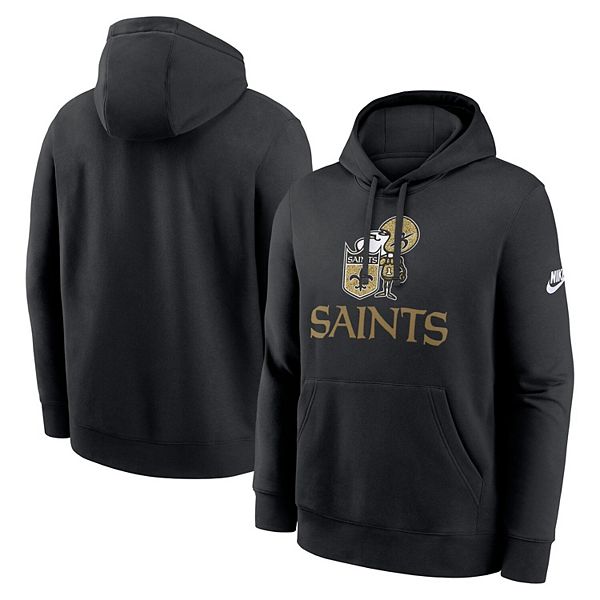 Мужская черная толстовка с капюшоном New Orleans Saints Best Season Rewind Club Nike — фото 2